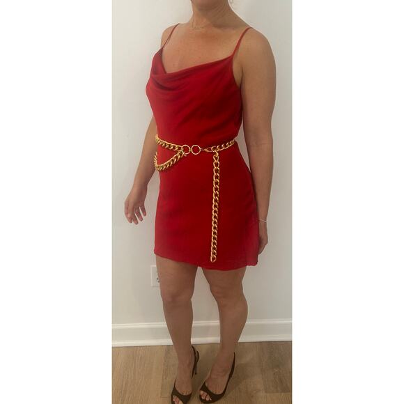 Micheal Kors women's Red Sexy Vintage 90's Mini Dress Size 4 Size 2 - Picture 8 of 8